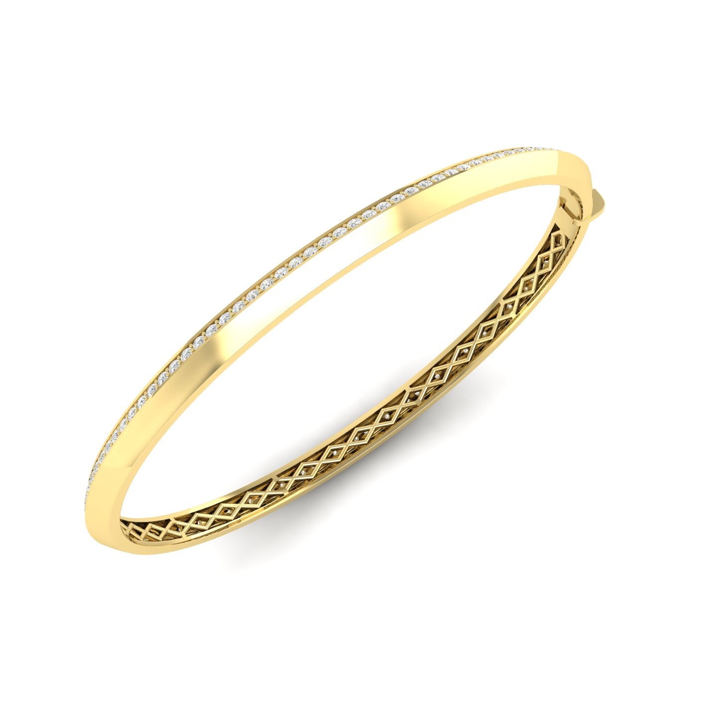 Diamond Knife Edge Bangle