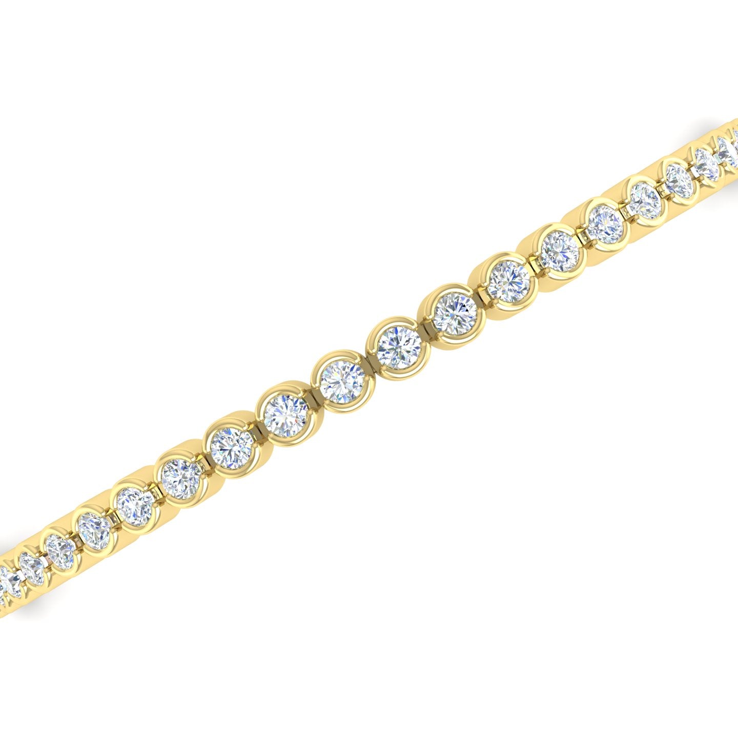 Diamond Bezel Tennis Bracelet