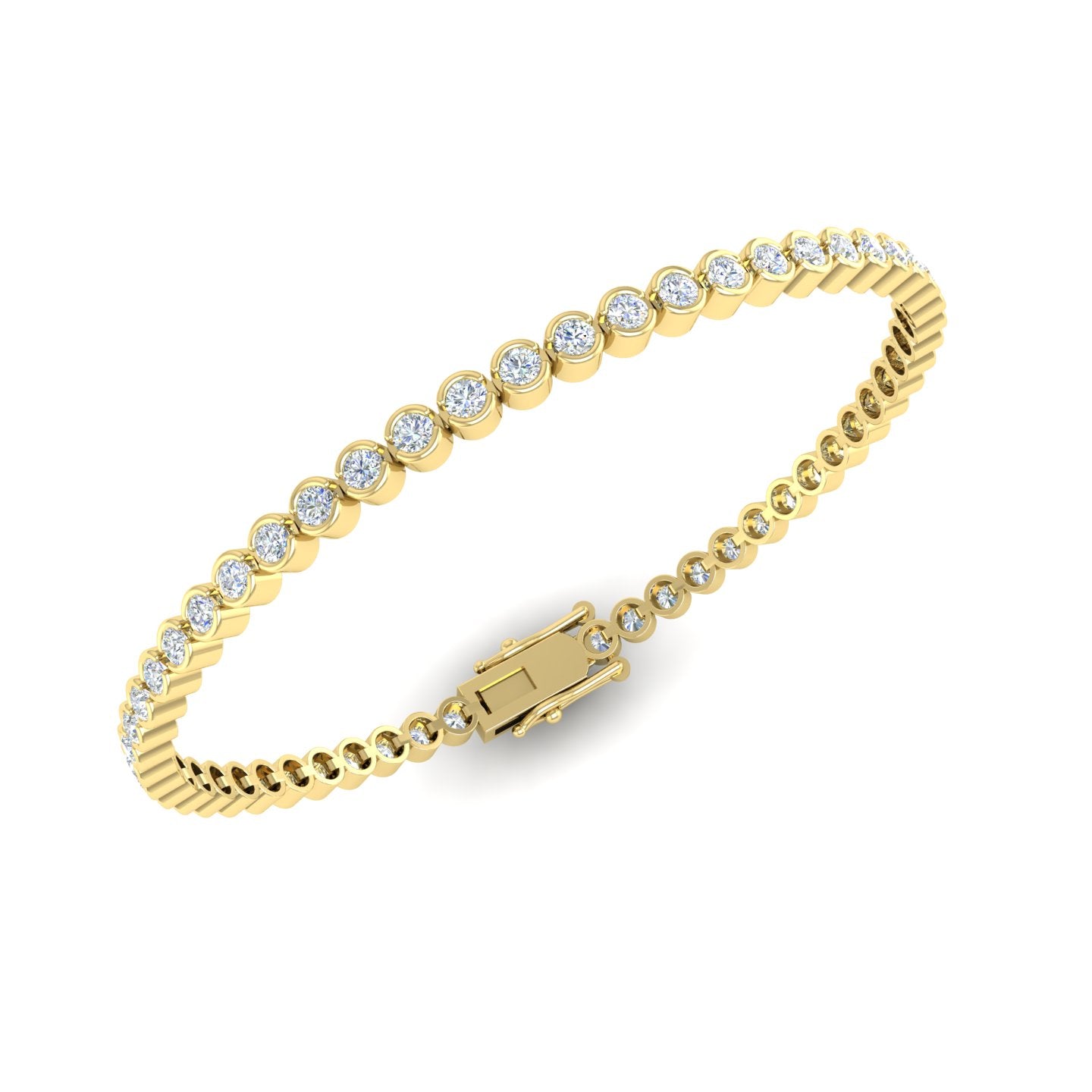 Diamond Bezel Tennis Bracelet