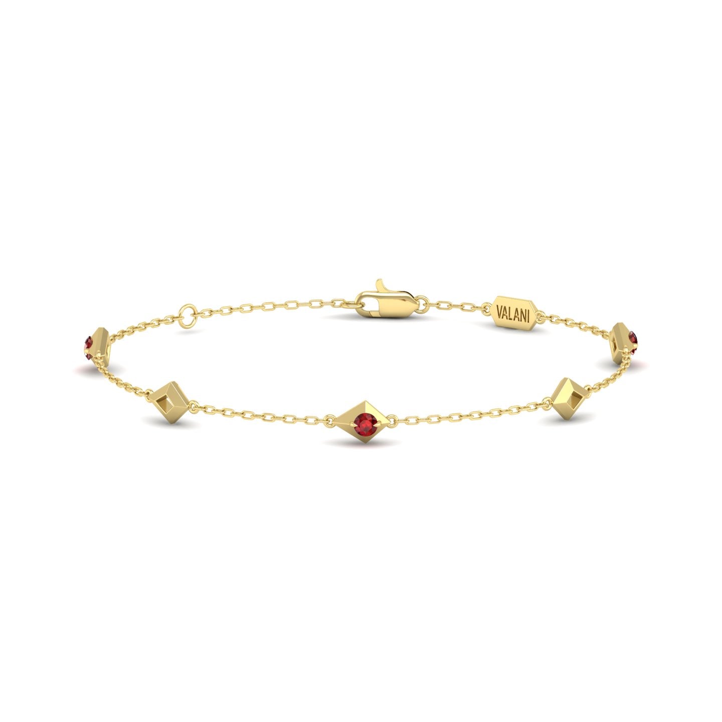 Ruby Station Chain Bracelet