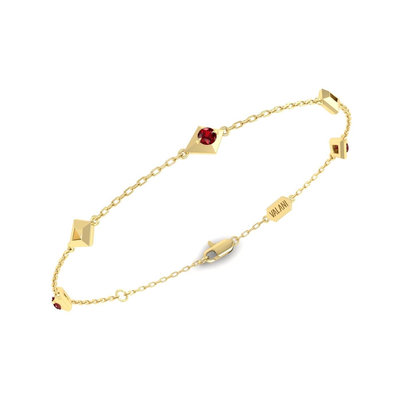 Ruby Station Chain Bracelet