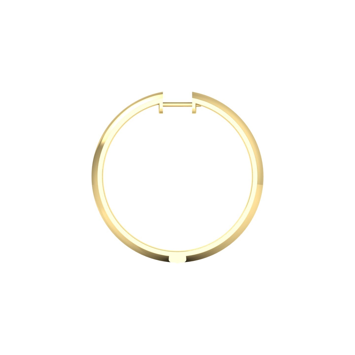 Classic Knife Edge Hoop Earrings