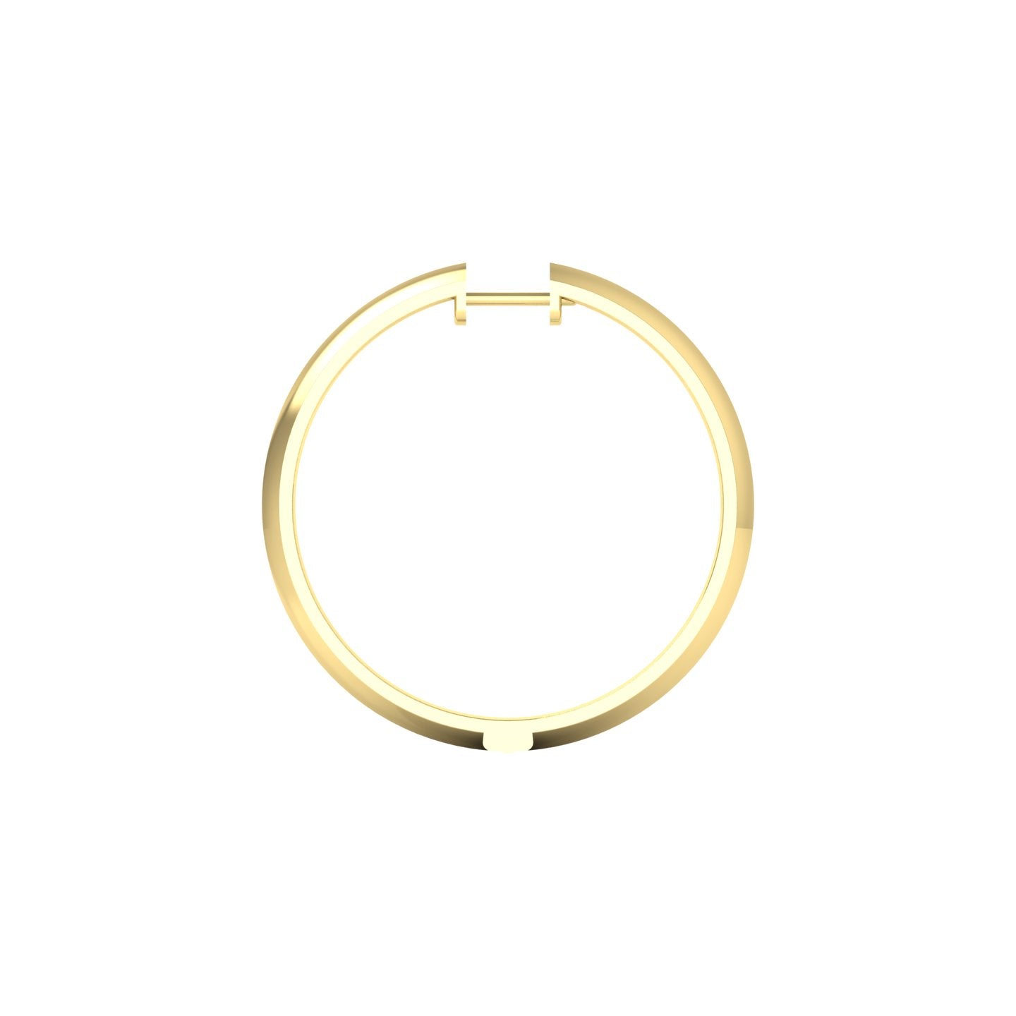 Classic Knife Edge Hoop Earrings