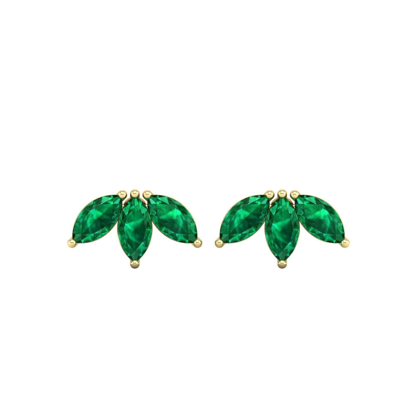 Emerald Stud Earrings