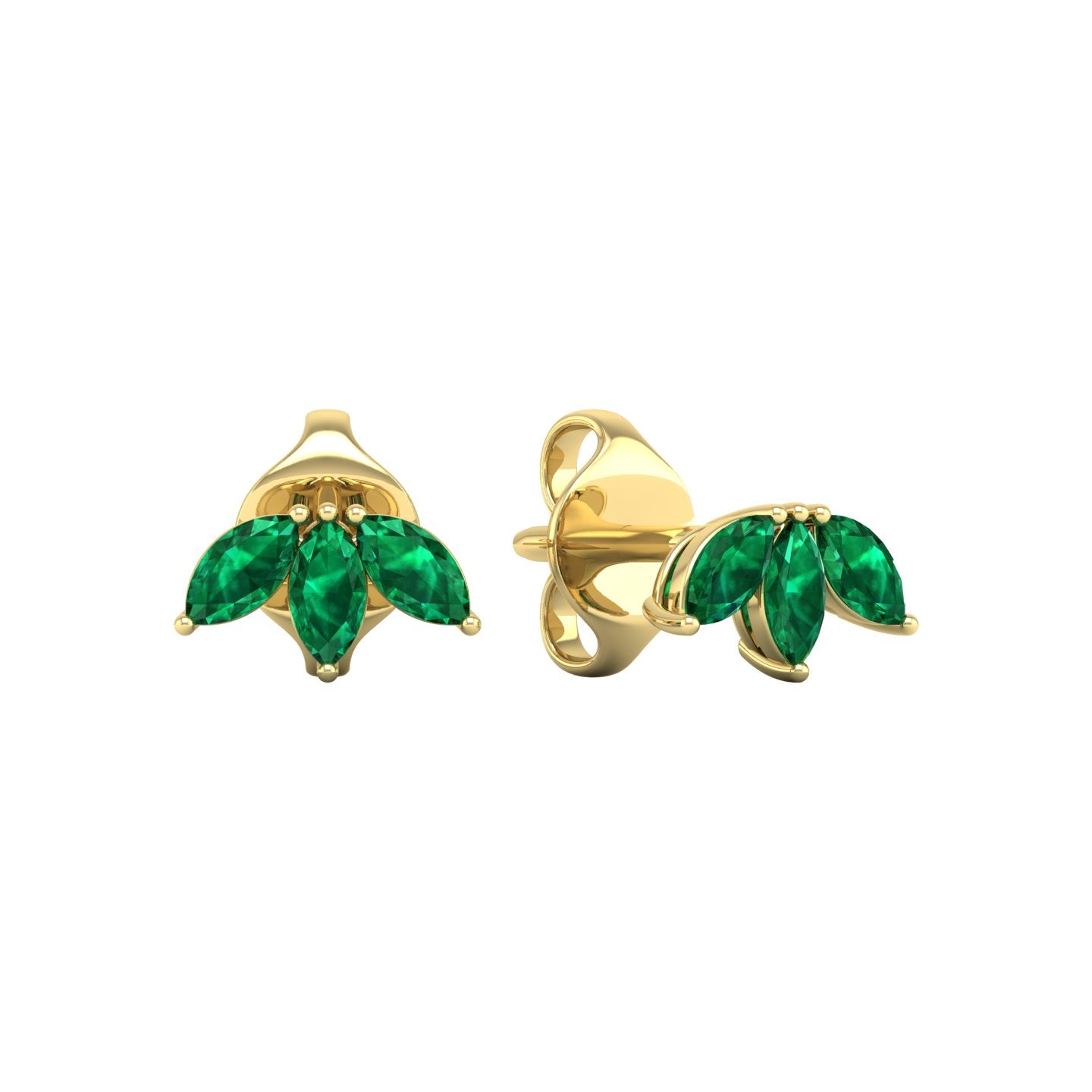 Emerald Stud Earrings