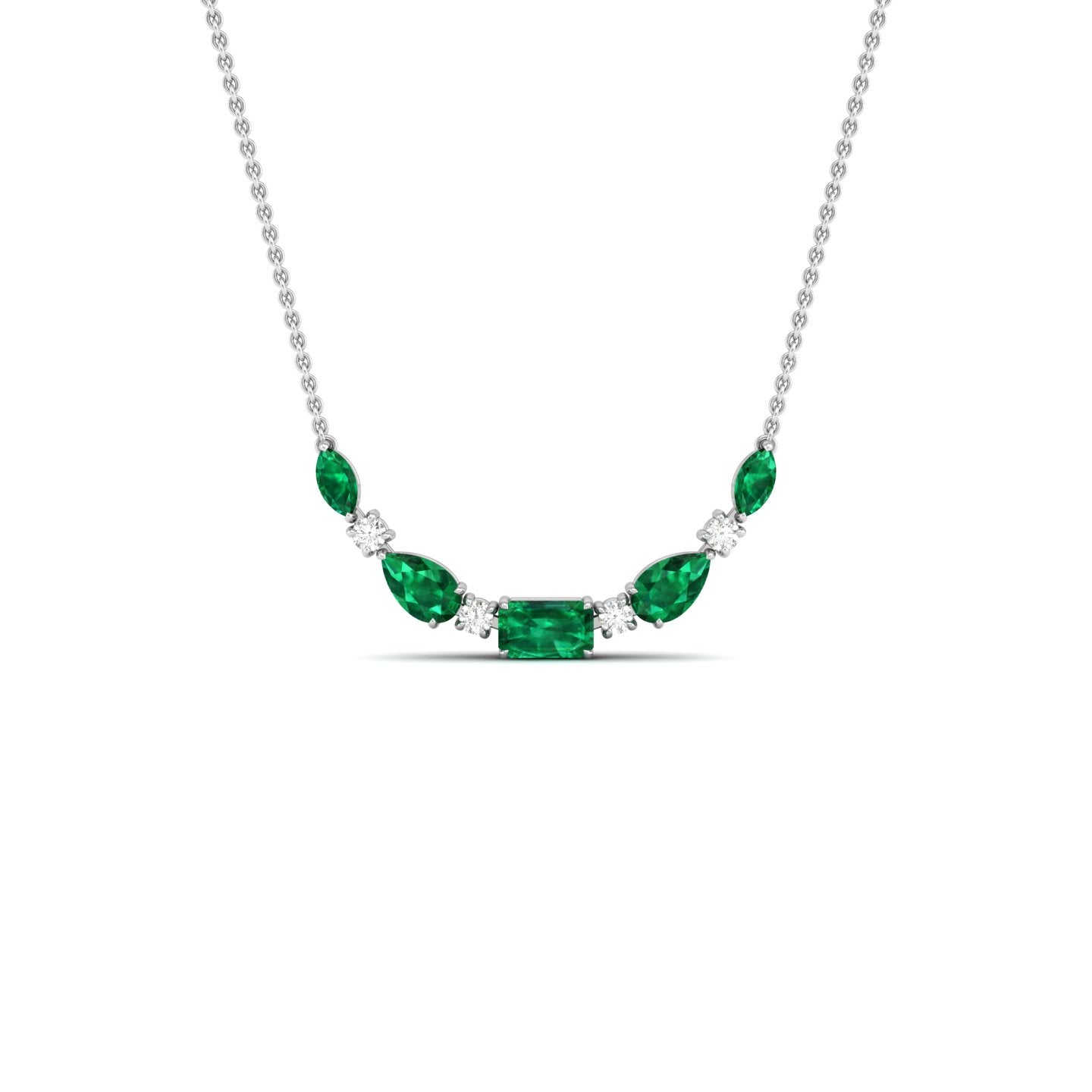 Emerald and Diamond Necklace