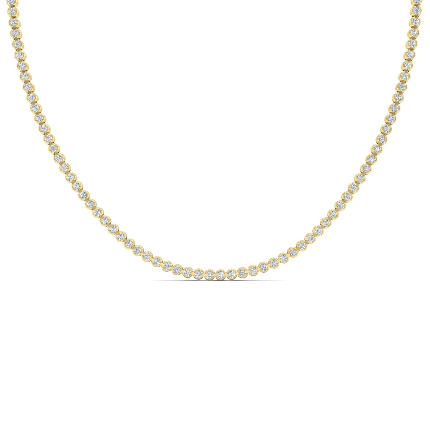 Diamond Bezel Eternity Necklace