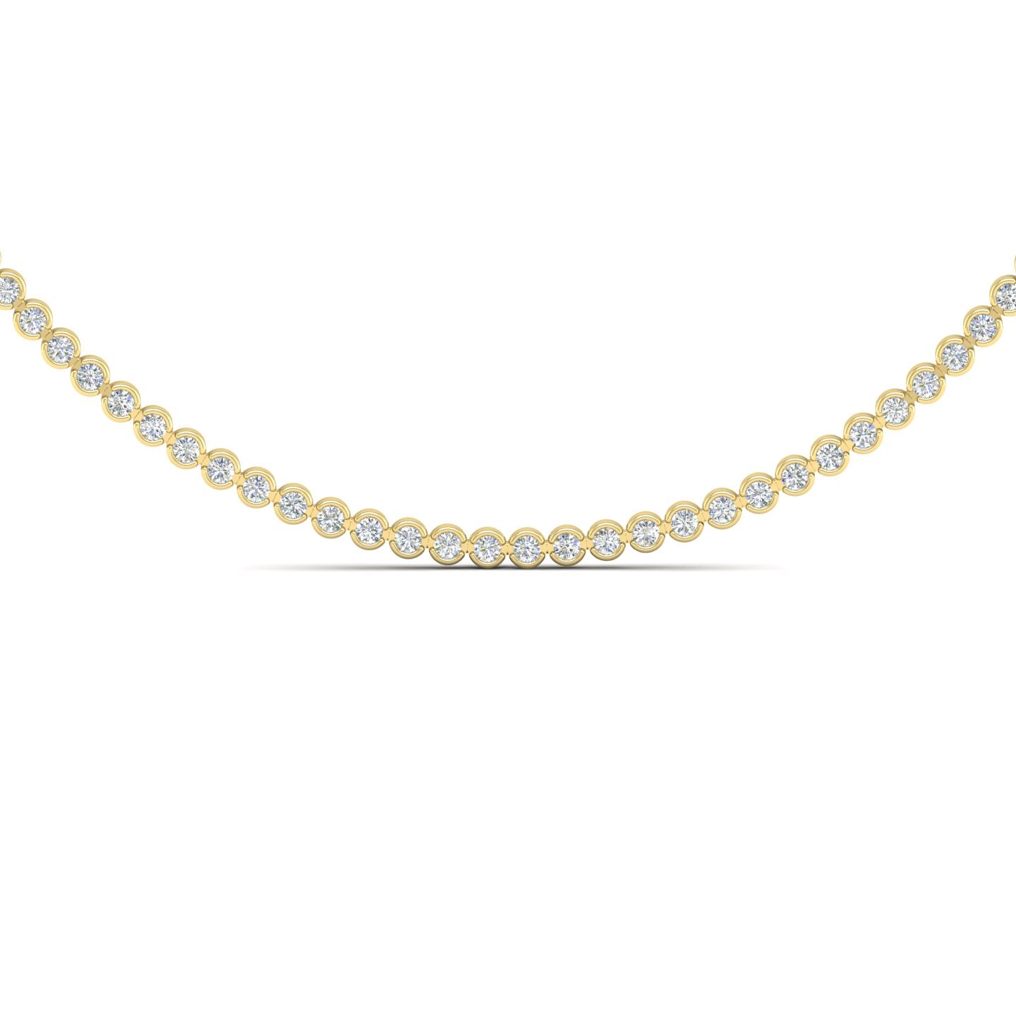 Diamond Bezel Eternity Necklace