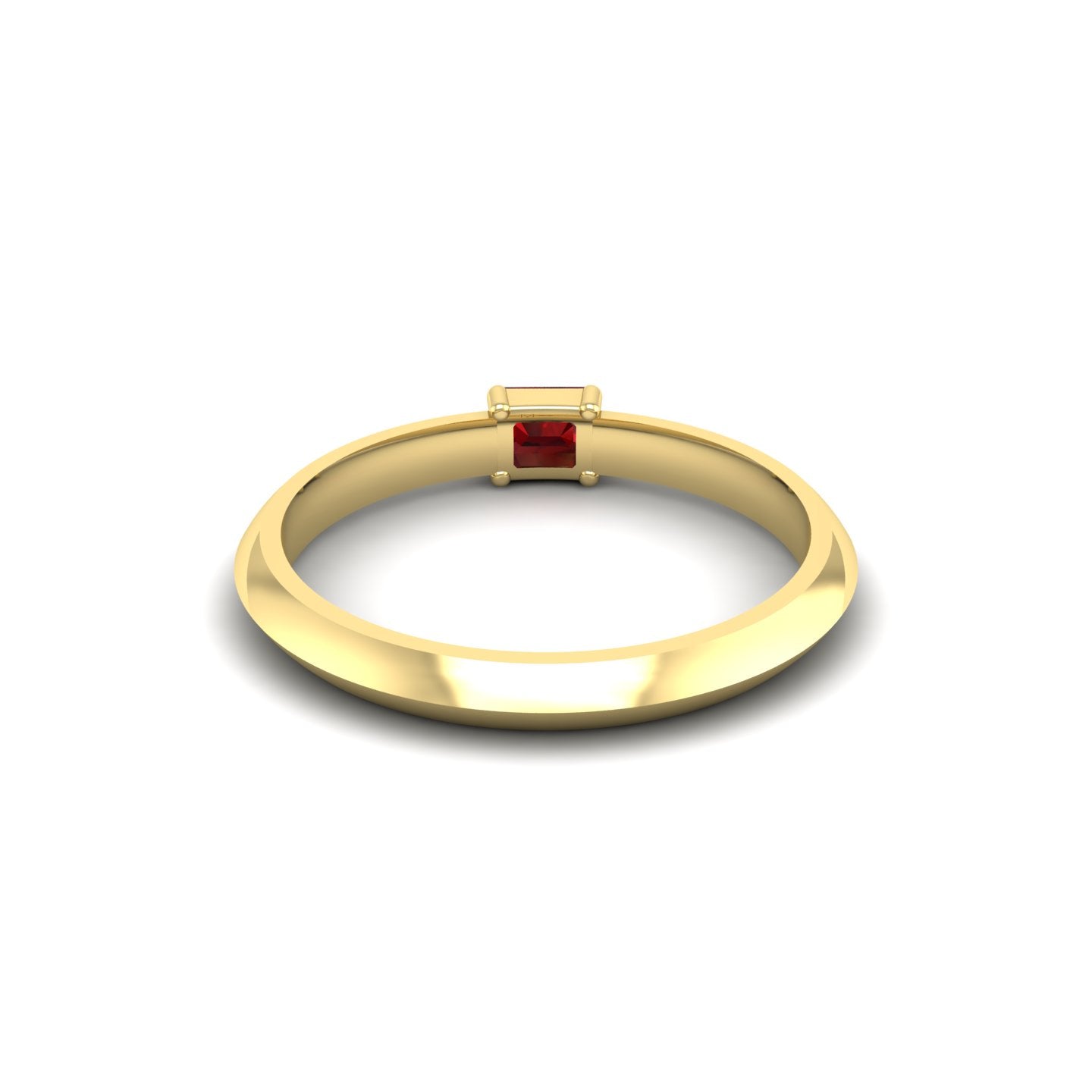 Ruby Solitaire Petite Ring