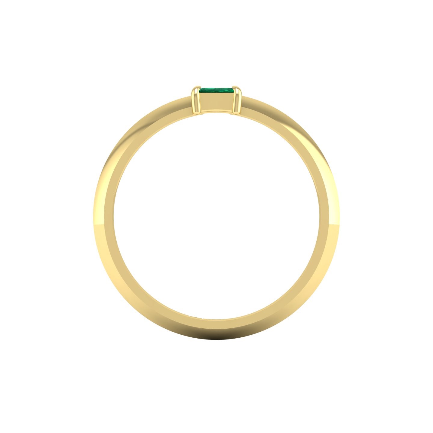 Emerald Solitaire Petite Ring