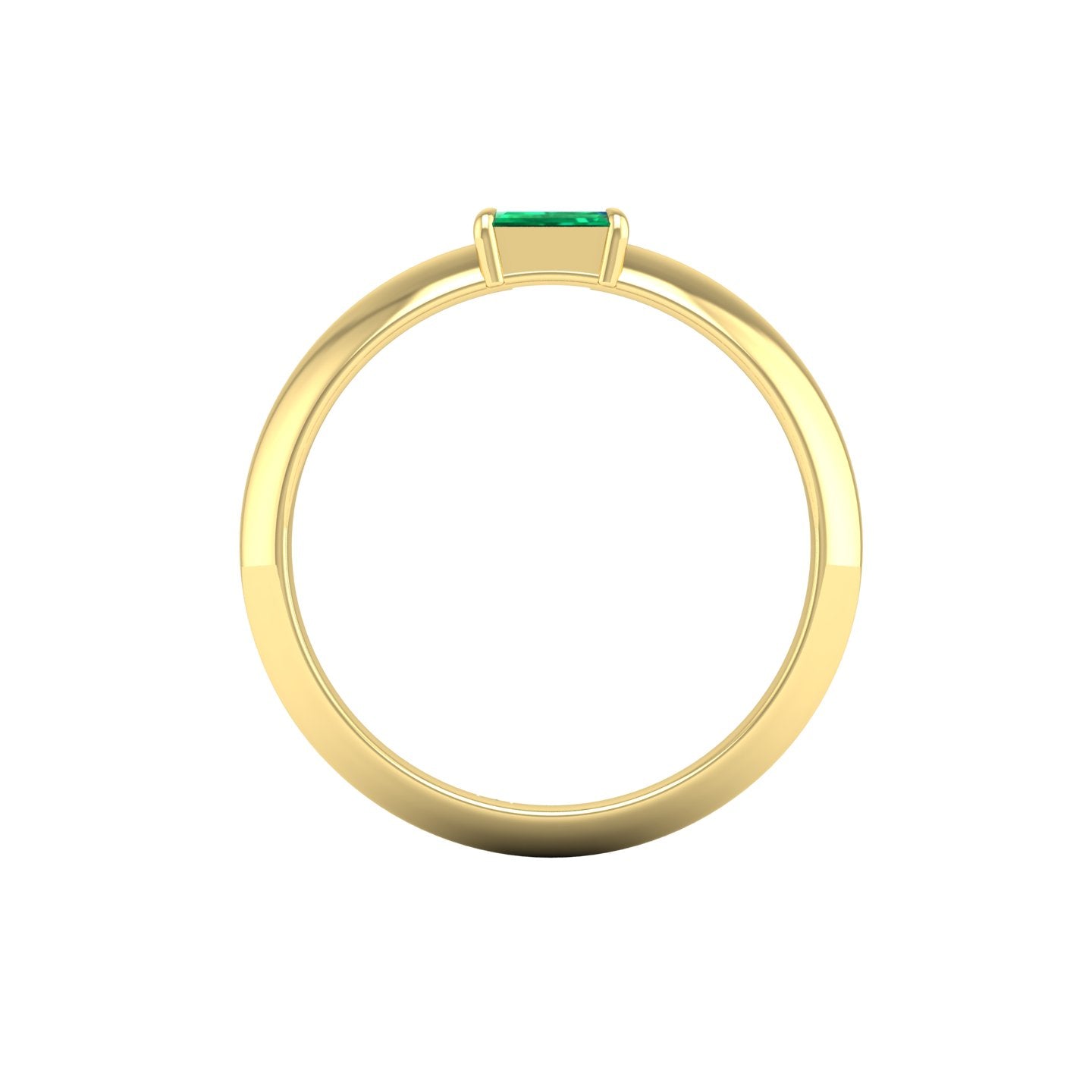 Emerald Solitaire Ring