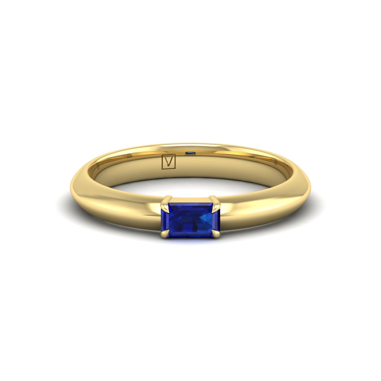 Blue Sapphire Solitaire Ring