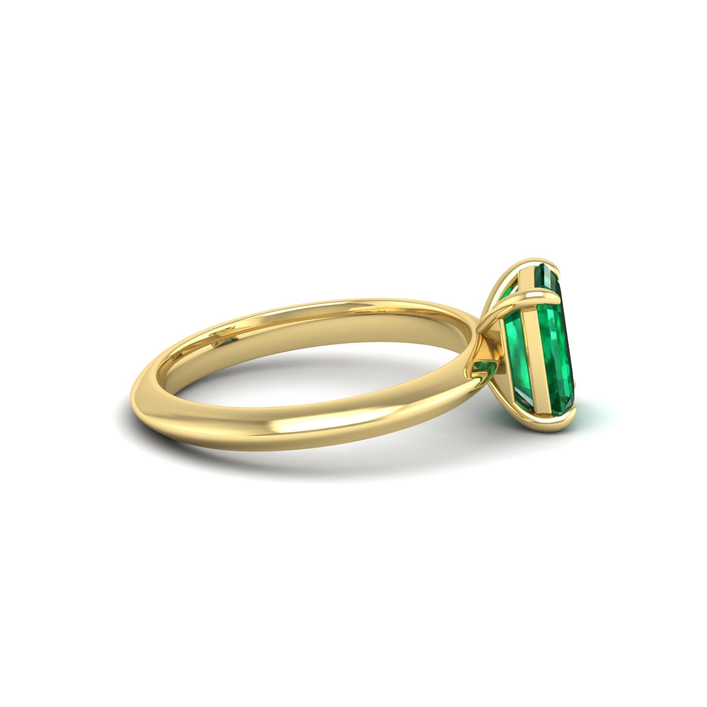 Emerald Solitaire Ring