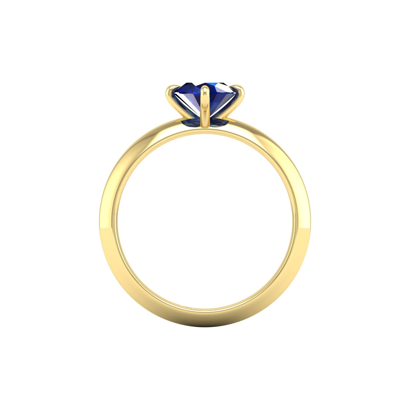 Blue Sapphire Solitaire Ring