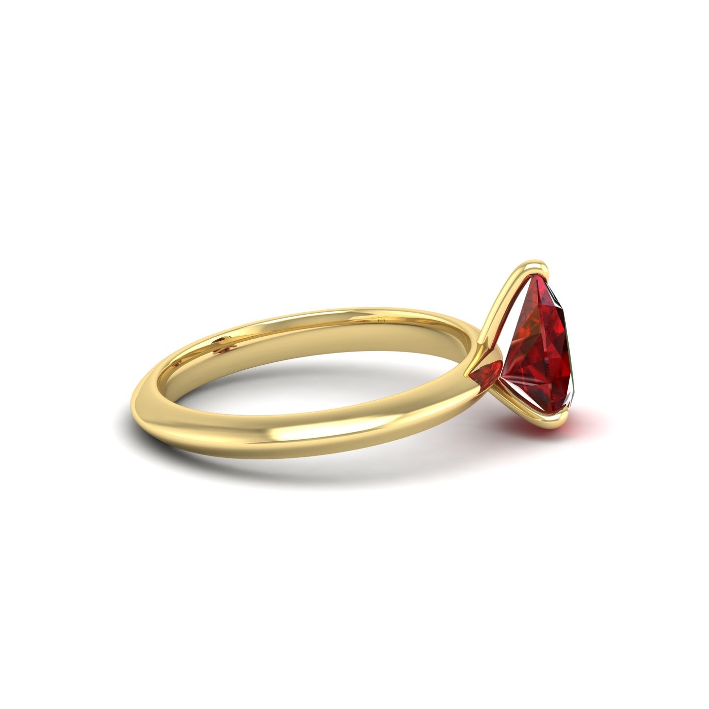 Ruby Solitaire Ring