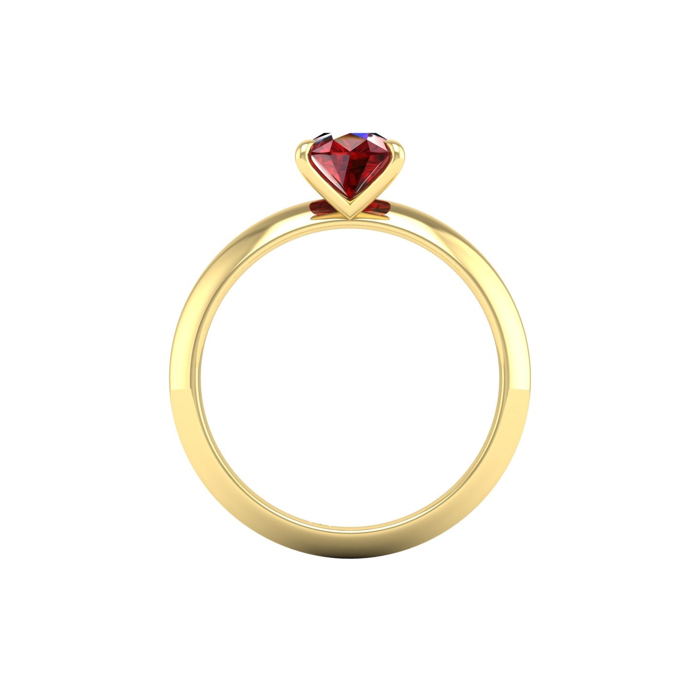 Ruby Solitaire Ring