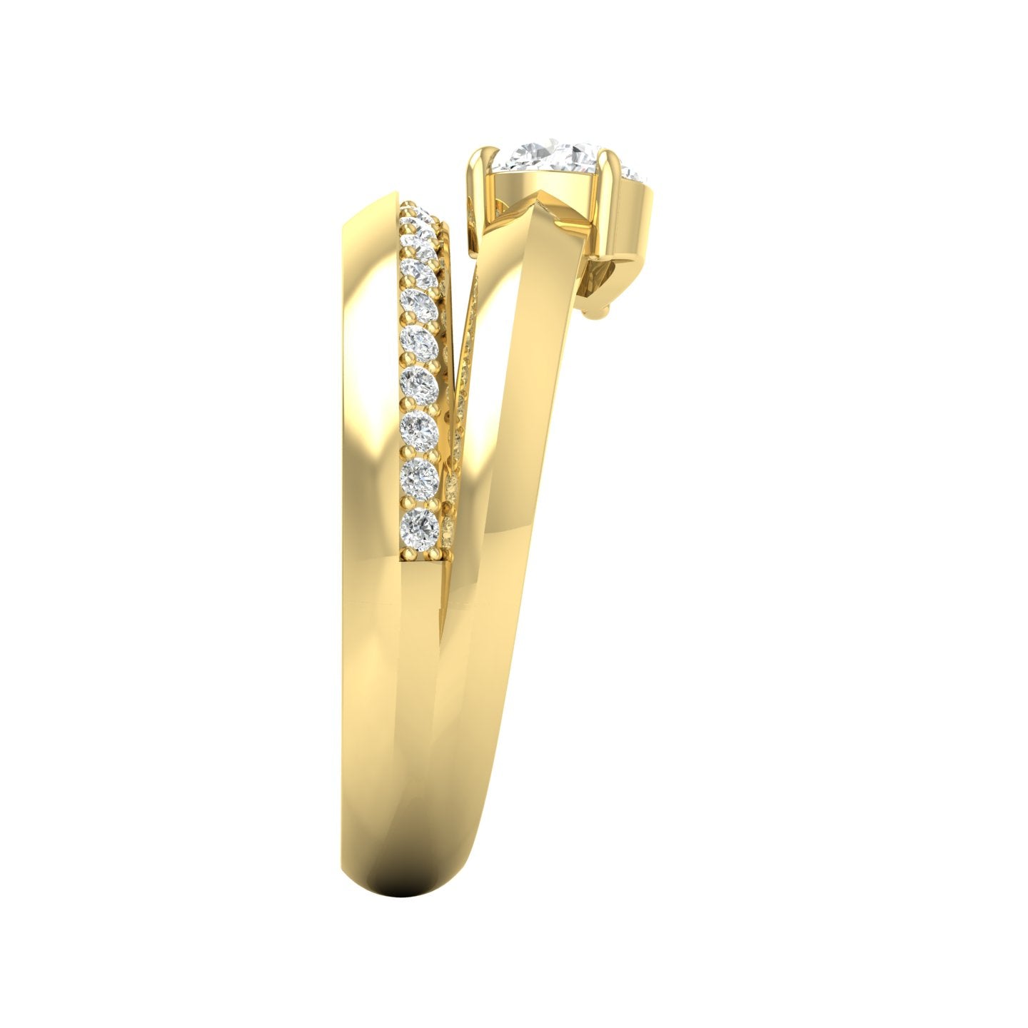 Diamond Coil Ring