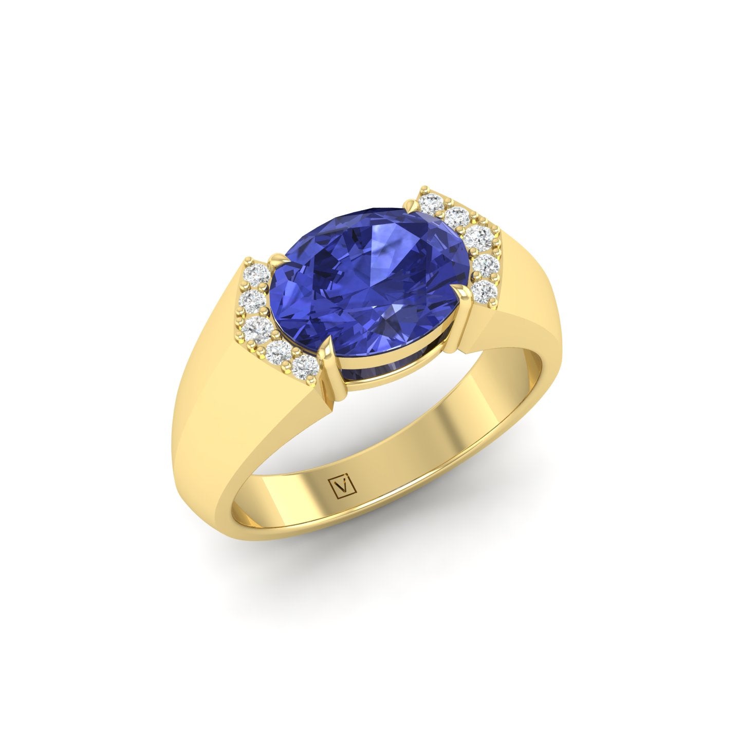 Tanzanite and Diamond Ring