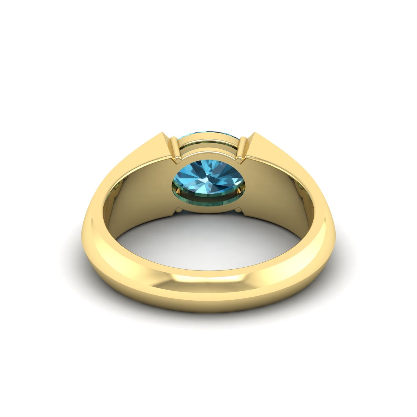 London Blue Topaz and Diamond Ring