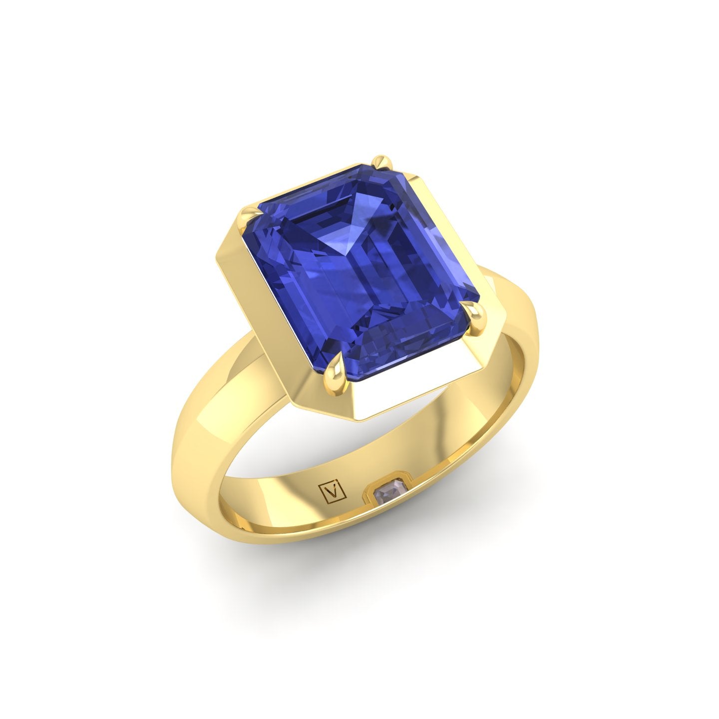 Tanzanite Bezel Ring