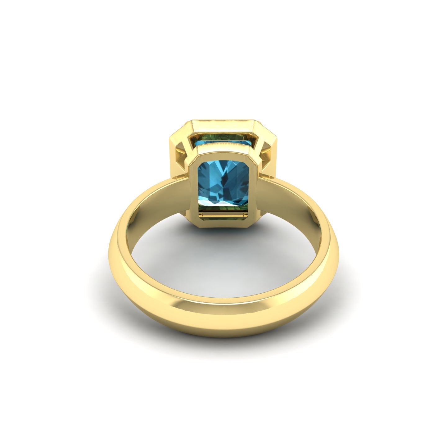 London Blue Topaz Bezel Ring