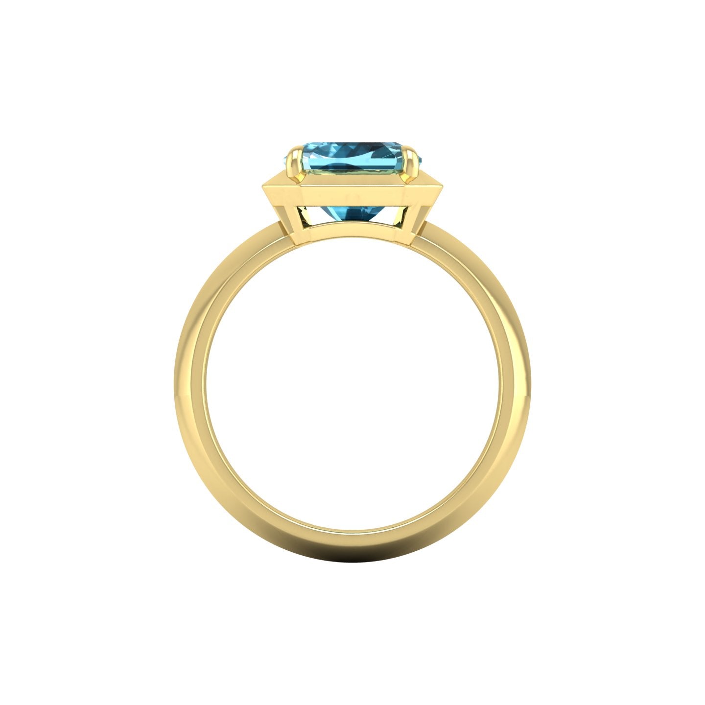 London Blue Topaz Bezel Ring