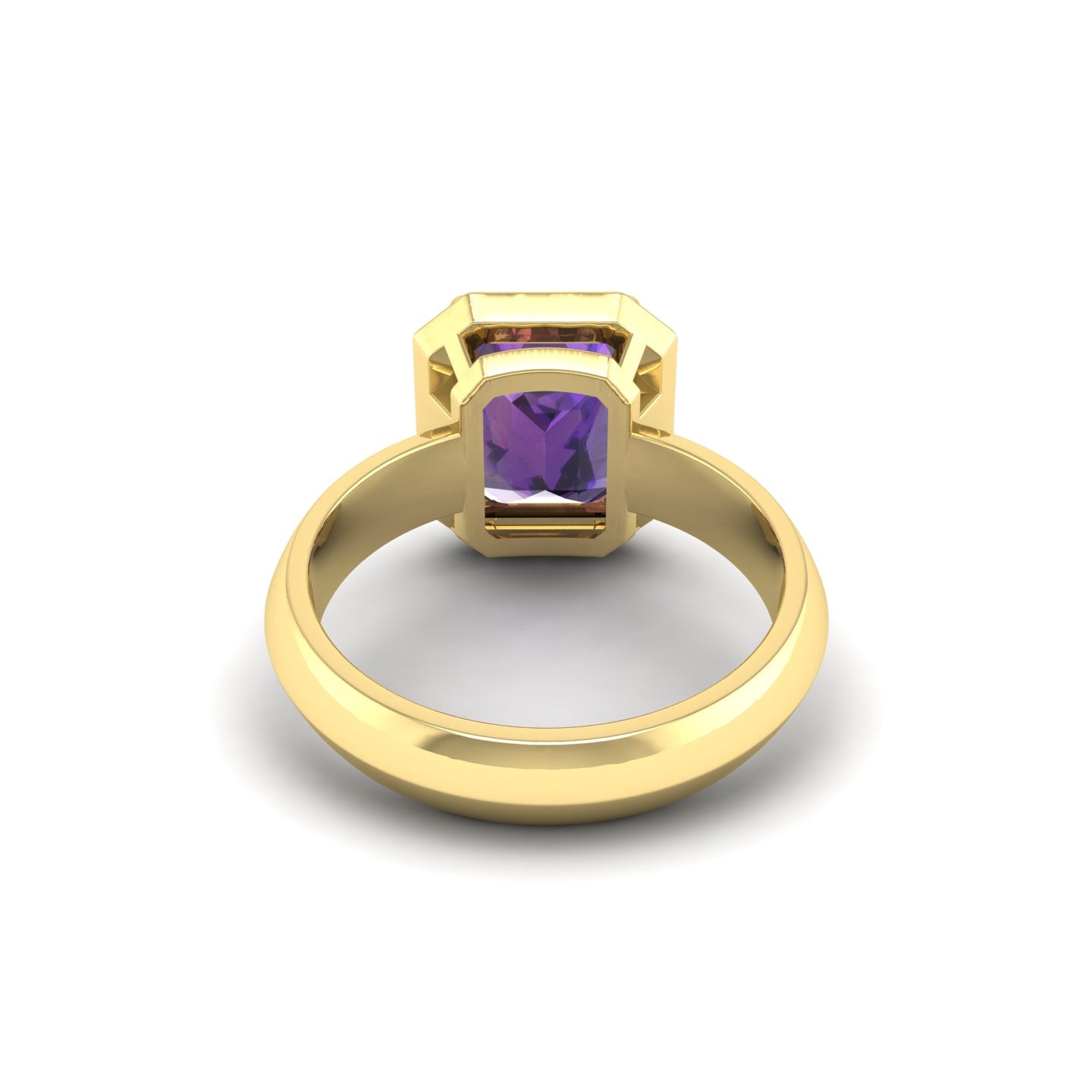 Amethyst Bezel Ring