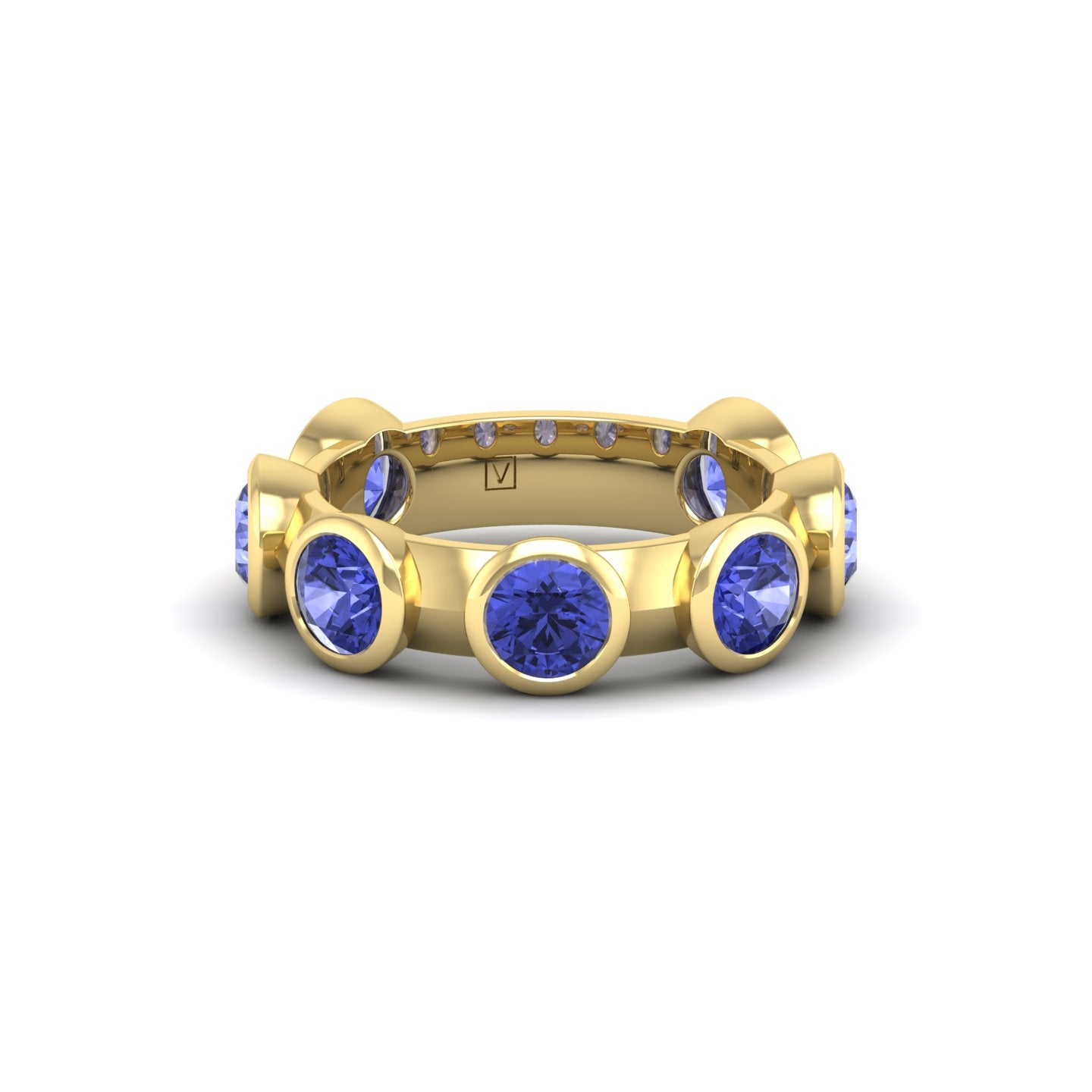 Tanzanite Bezel Band