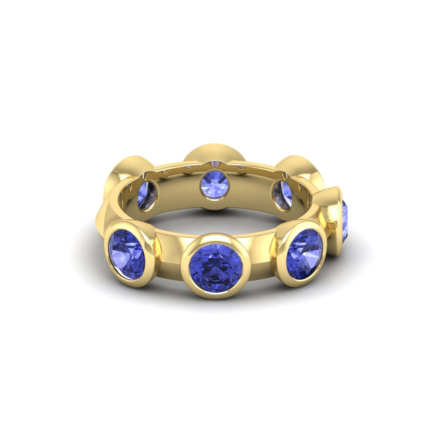 Tanzanite Bezel Band