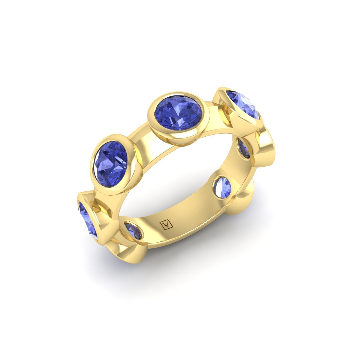 Tanzanite Bezel Band