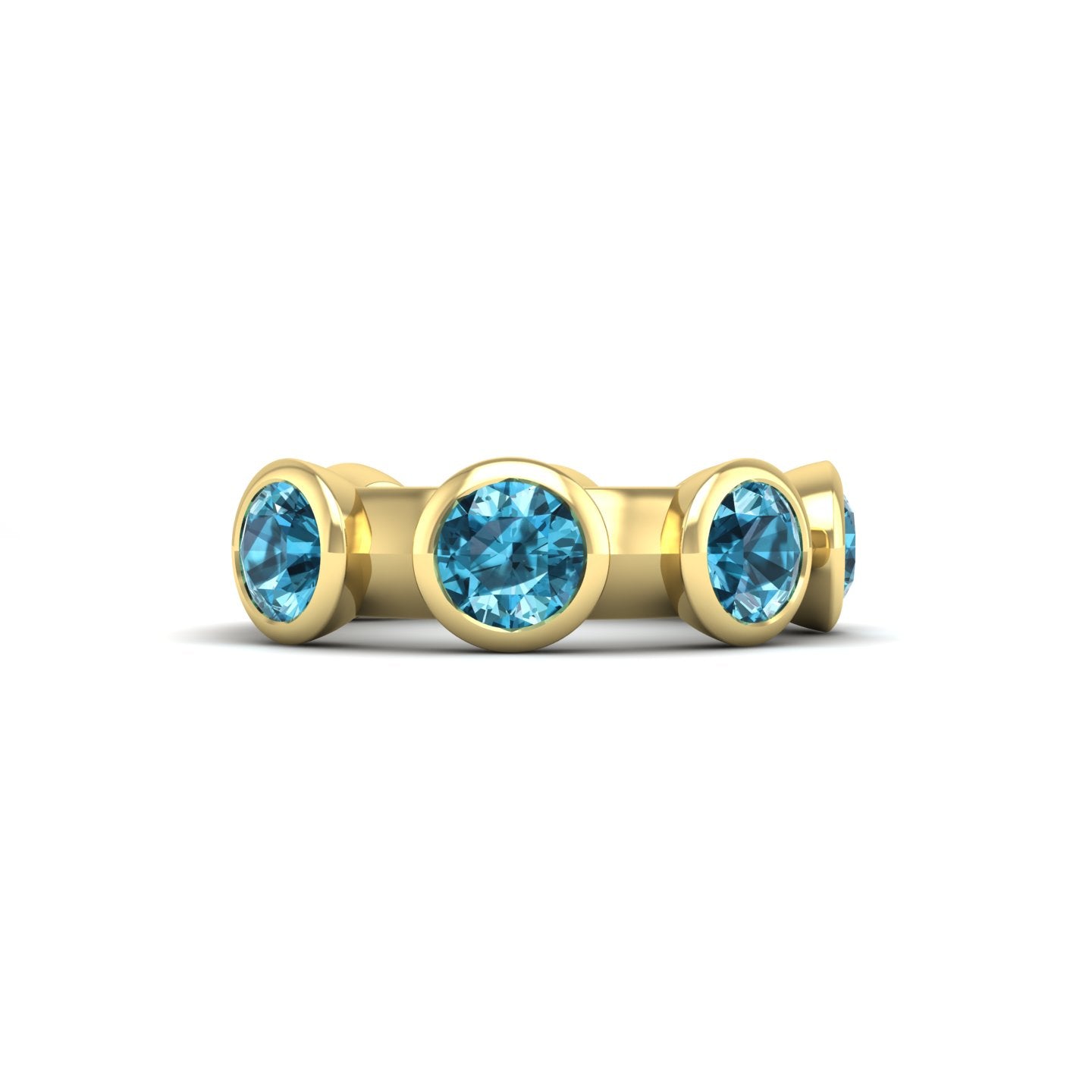 London Blue Topaz Bezel Band