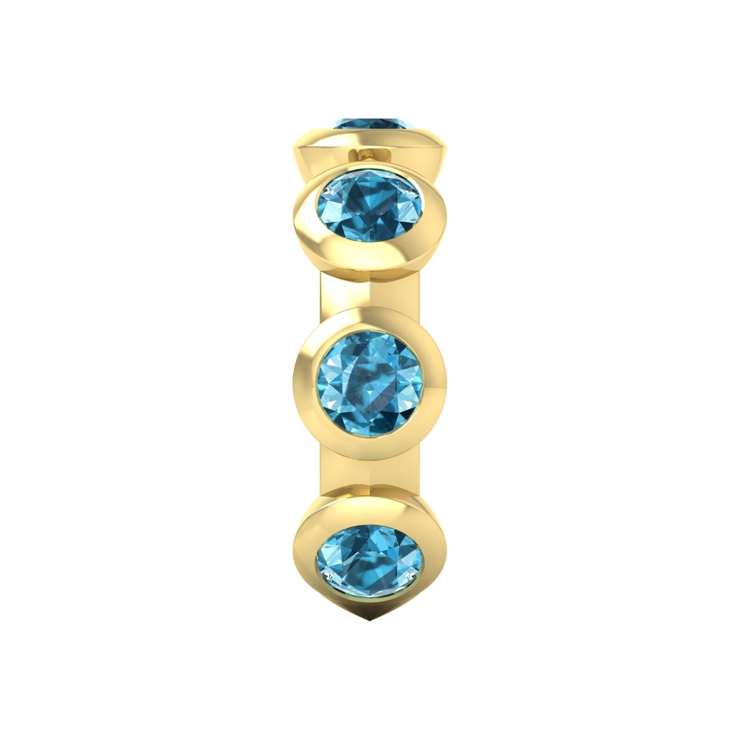 London Blue Topaz Bezel Band