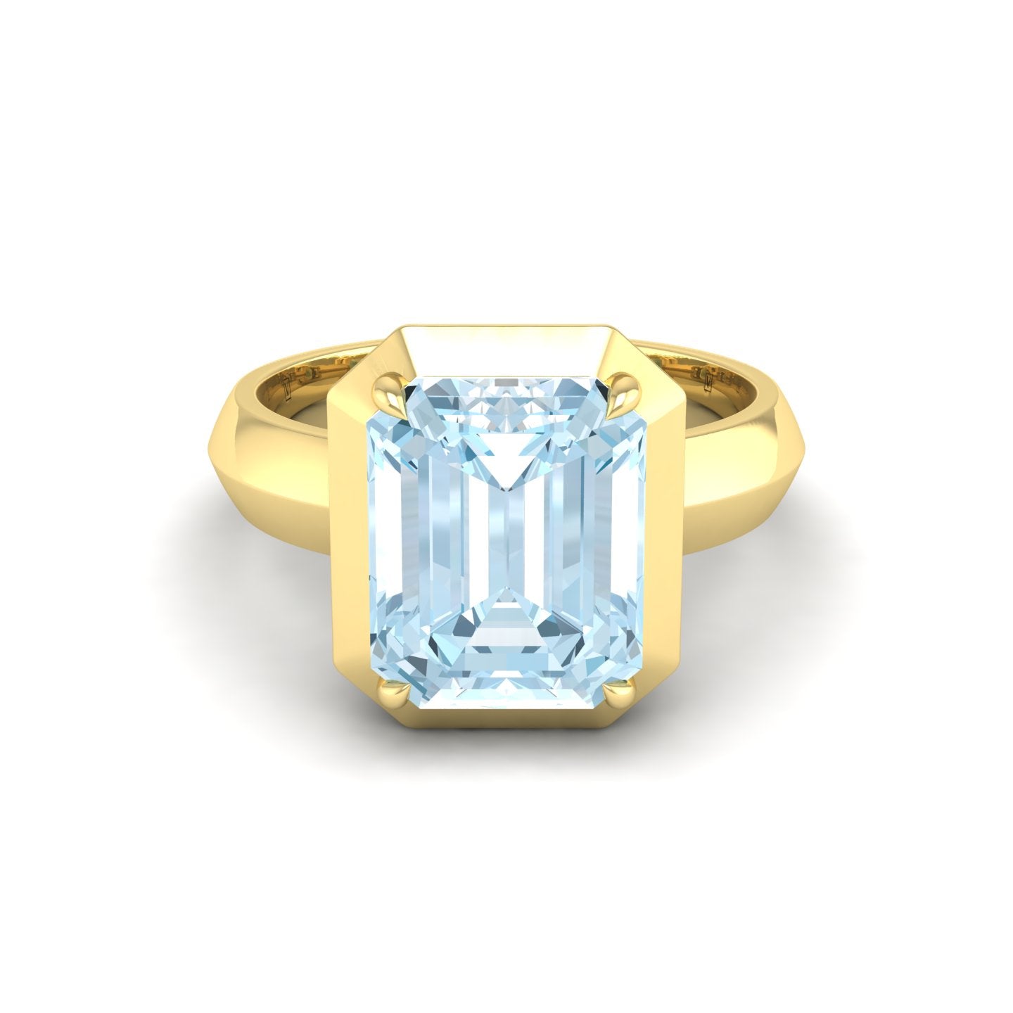 Aquamarine Bezel Ring