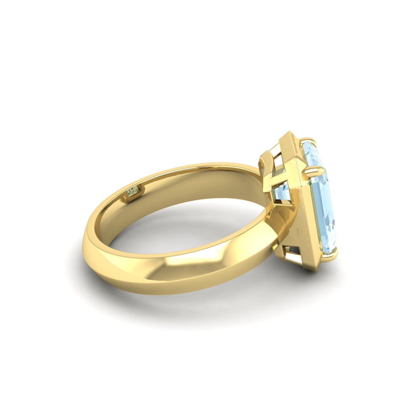 Aquamarine Bezel Ring