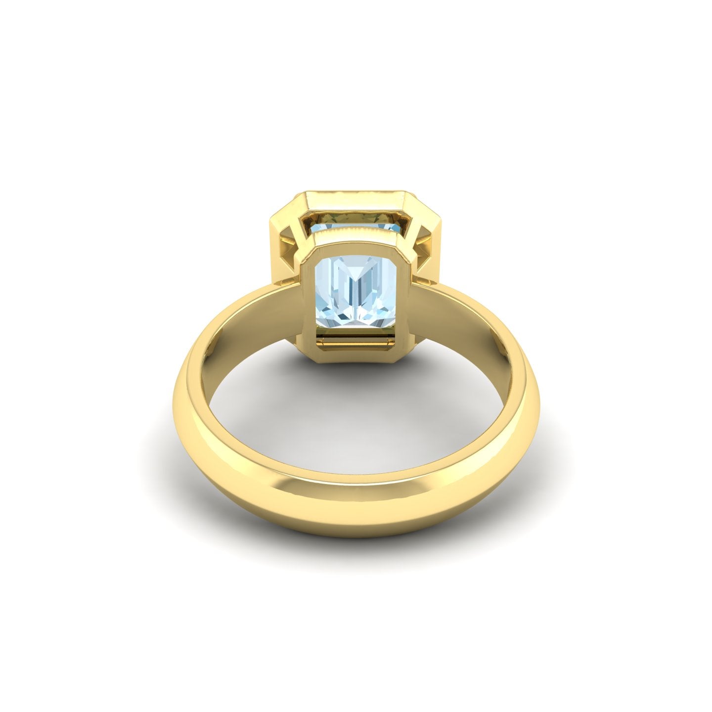 Aquamarine Bezel Ring