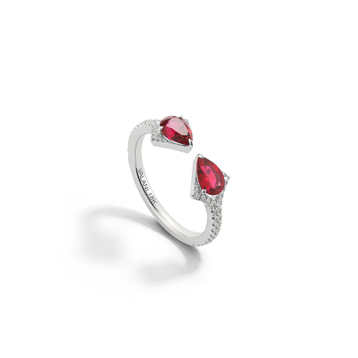 Rival Ruby Two Stone Ring