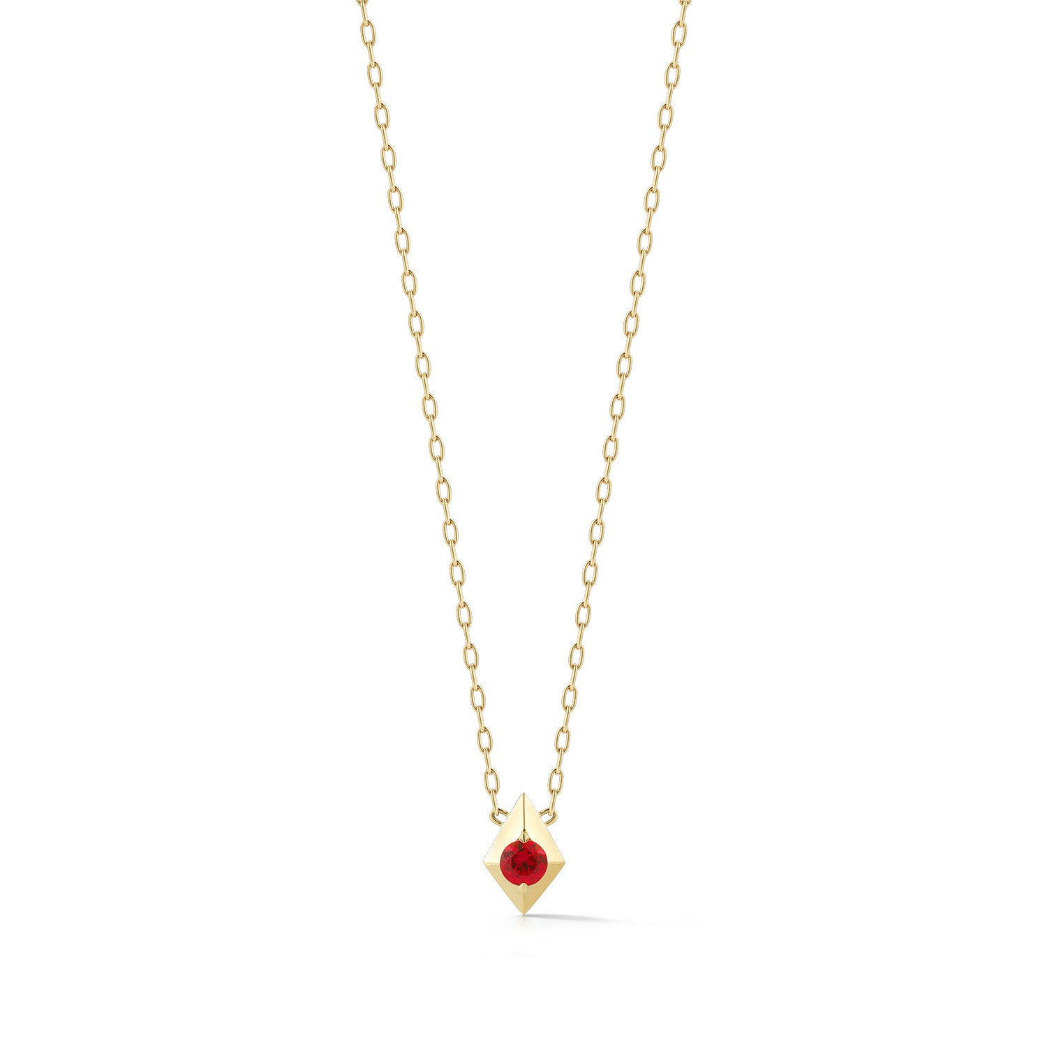 10K Gold Greek Key Ruby Pendant Necklace – Boylerpf